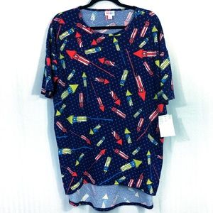 NWT LuLaRoe Americana Irma Tunic Size S